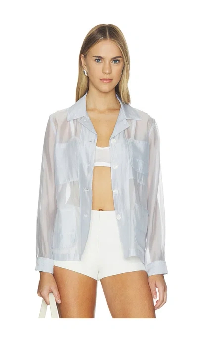 Rag & Bone Jolene Organza Jacket In Gray