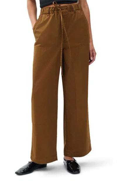 Rag & Bone Jolie Stretch Cotton Carpenter Pants In Brown