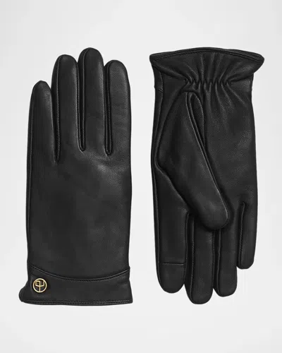 Rag & Bone Joni Leather Gloves In Black