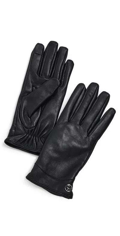 Rag & Bone Joni Leather Gloves Black
