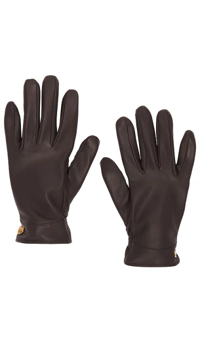 Rag & Bone Joni Leather Gloves In Dark Espresso