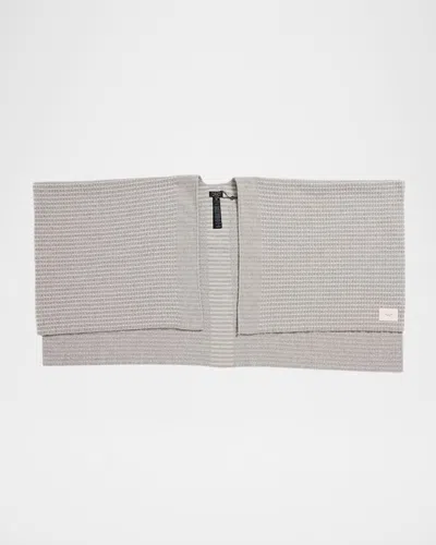 Rag & Bone Joni Waffle-knit Poncho In Gray