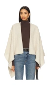 Rag & Bone Joni Waffle Poncho In Neutral