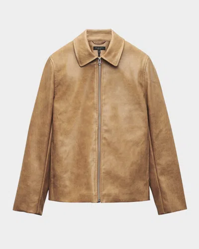 Rag & Bone Jordie Faux Leather Jacket In Brown