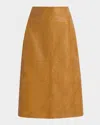 Rag & Bone Jordie Faux Leather Skirt Camel