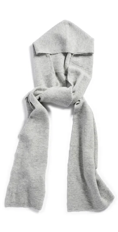 Rag & Bone Jordyn Hooded Scarf Light Grey