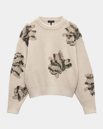 RAG & BONE JULIE SEQUINED WOOL SWEATER