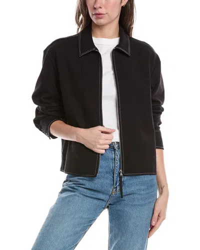 Rag & Bone Juni Contrast Stitch Jacket In Black