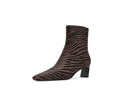 Rag & Bone Kai Ankle Boots Women's Boots Coffee Zebra Haircalf: Eu 37 (us Womens 7) M, Leather In Brown