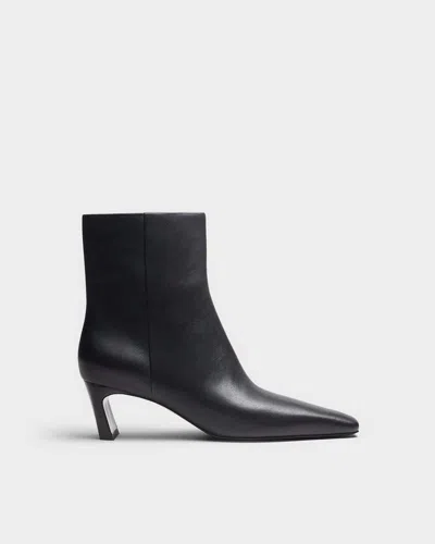 Rag & Bone Kai Leather Ankle Boot In Black