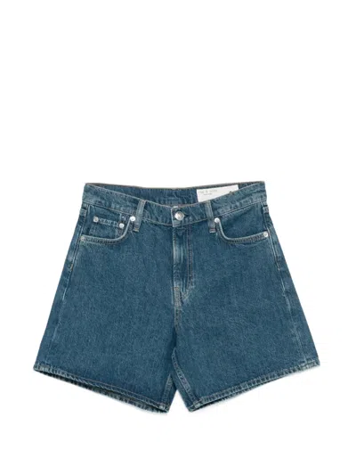 Rag & Bone Kaia Denim Shorts In Blue