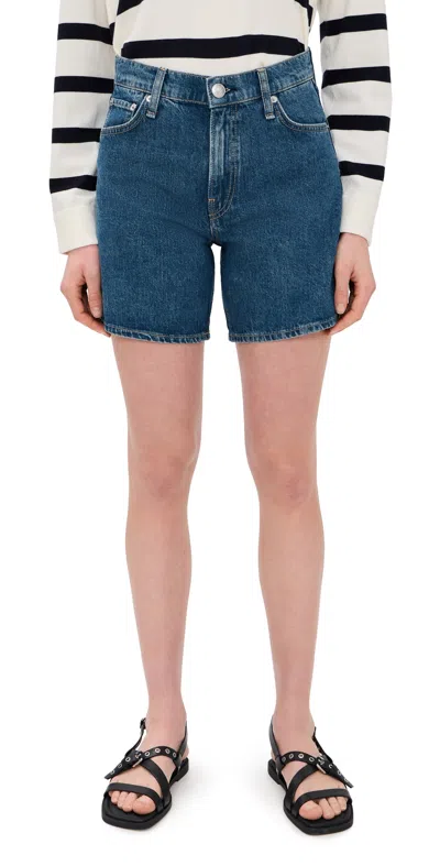 Rag & Bone Kaia Denim Shorts Cornflower In Blue