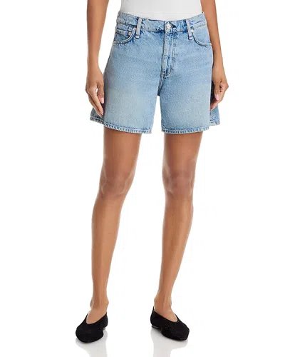 Rag & Bone Kaia High Rise Denim Shorts In Sunrise In Blue