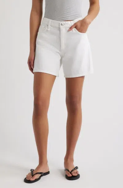 Rag & Bone Kaia High Waist Relaxed Fit Denim Shorts In White