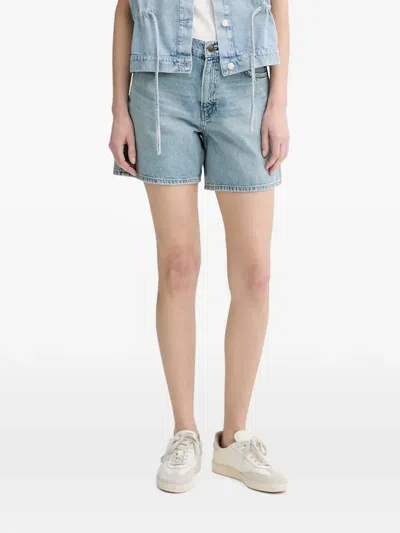 Rag & Bone Kaia Mini Shorts In Blue