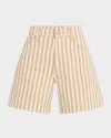 Rag & Bone Kaia Stripe Denim Shorts In Multi