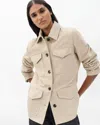 Rag & Bone Kara Suede Jacket In Neutral