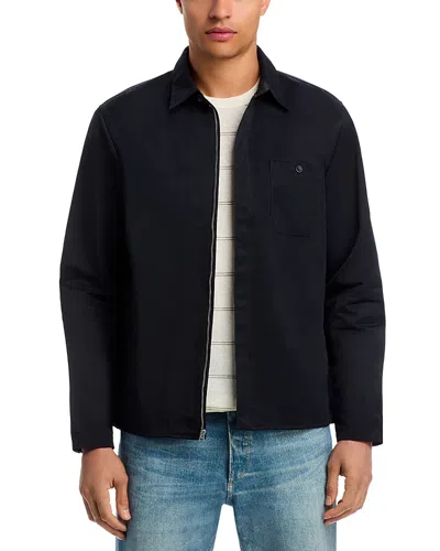 Rag & Bone Karl Zip Shirt Jacket In Black