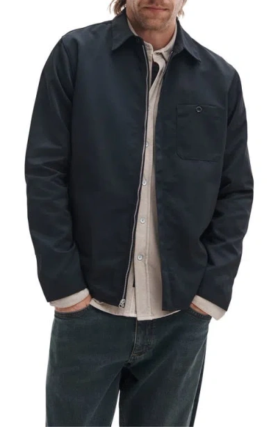 Rag & Bone Karl Zip Shirt Jacket In Blue