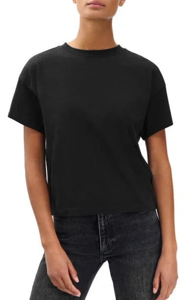 Rag & Bone Kelley Boxy Cotton Jersey T-shirt In Black