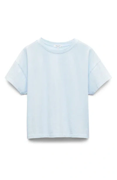 Rag & Bone Kelley Boxy Cotton Jersey T-shirt In Blue