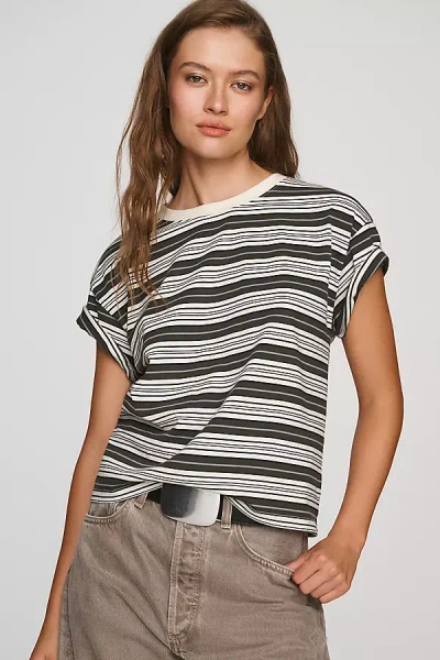 Rag & Bone Kelly 100% Cotton Boxy Tee In Multi