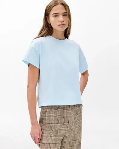 Rag & Bone Kelly Boxy Jersey T-shirt In Gray