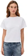 Rag & Bone Kelley Boxy Cotton Jersey T-shirt In White