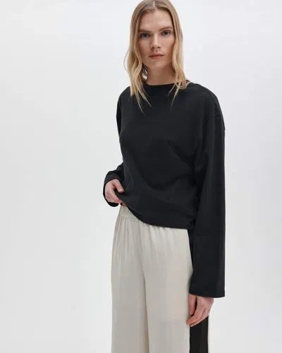 Rag & Bone Kelly Boxy Long-sleeve Tee In Black