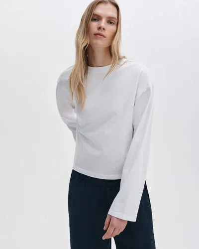 Rag & Bone Kelly Boxy Long-sleeve Tee In White