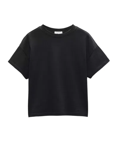 Rag & Bone Kelly Boxy Jcotton T-shirt In Black
