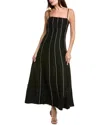 Rag & Bone Kennedy Embellished Sleeveless Maxi Dress In Black