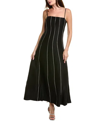 Rag & Bone Kennedy Embellished A-line Dress In Black