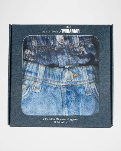 Rag & Bone Kid's Mini Miramar Cotton Joggers 2-piece Set In Multi