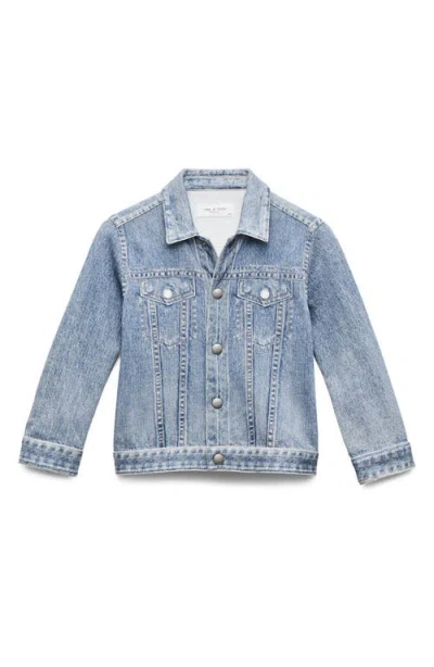 Rag & Bone Unisex Mini Miramar Denim Trucker Jacket - Little Kid, Big Kid In Blue