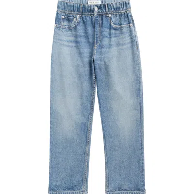 Rag & Bone Kids' Mini Miramar Terry Cloth Wide Leg Pants In Blue