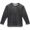 Rag & Bone Kids' Mini Miramar Trompe L'oeil French Terry T-shirt In Black