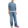 Rag & Bone Kids' Mini Miramar Trompe L'oeil French Terry T-shirt In Blue