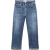 Rag & Bone Kids' Mini Miramar Trompe L'oeil Terry Cloth Wide Leg Pants In Blue