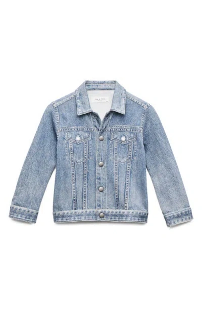 Rag & Bone Kids' Mini Miramar Trucker Jacket In Blue