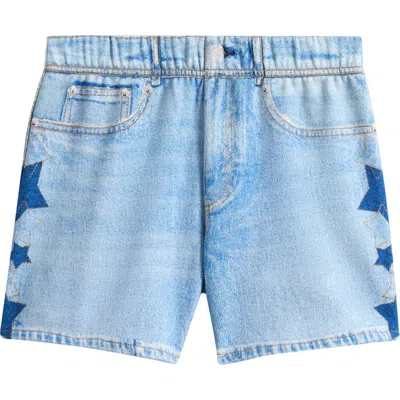 Rag & Bone Kids' Miramar Terry Star Shorts In Blue