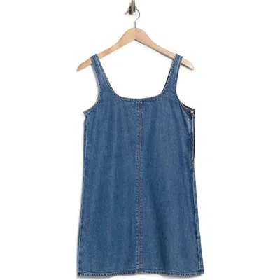 Rag & Bone Kiki Sleeveless Denim Minidress In Blue