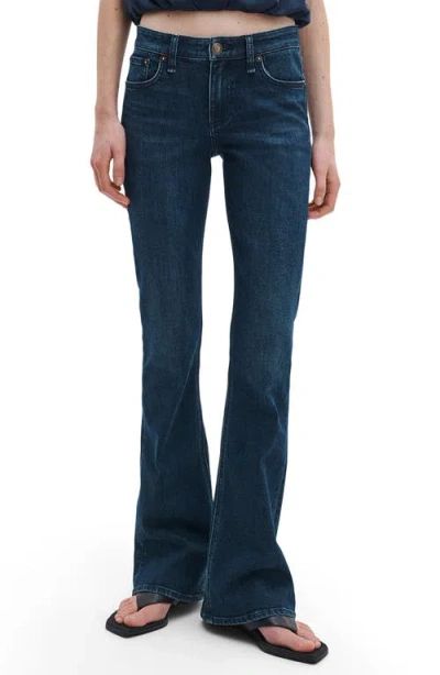 Rag & Bone Kinsley Low Rise Bootcut Jeans In Blue