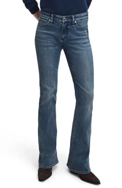 Rag & Bone Kinsley Low Rise Bootcut Jeans In Blue