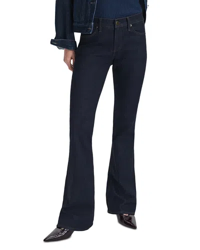 Rag & Bone Kinsley Low Rise Full Bootcut Jeans In Dark Rinse In Blue