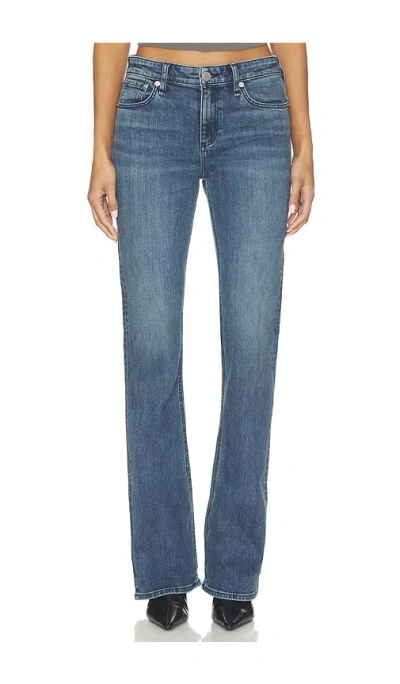 Rag & Bone Kinsley Low Rise Full Length Bootcut Jeans In Blue