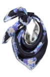 Rag & Bone Kit Silk Bandana Scarf In Blue