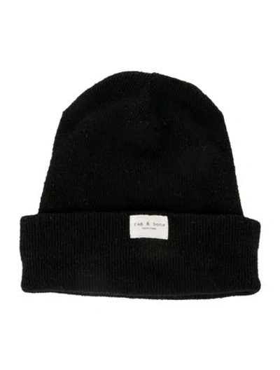 Pre-owned Rag & Bone Knit Beanie In Black