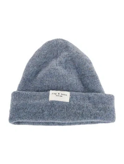 Pre-owned Rag & Bone Knit Beanie In Blue