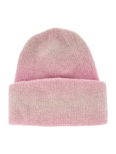 Pre-owned Rag & Bone Knit Beanie Hat In Pink